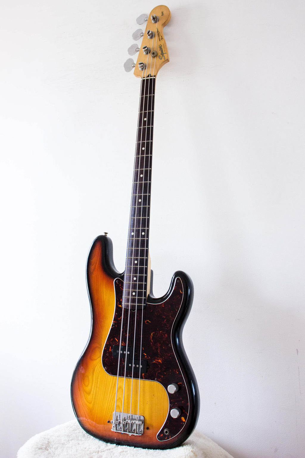 Yamaha Pulser Bass PB400 w/ Squier Silver Series MIJ Neck Sunburst 1979