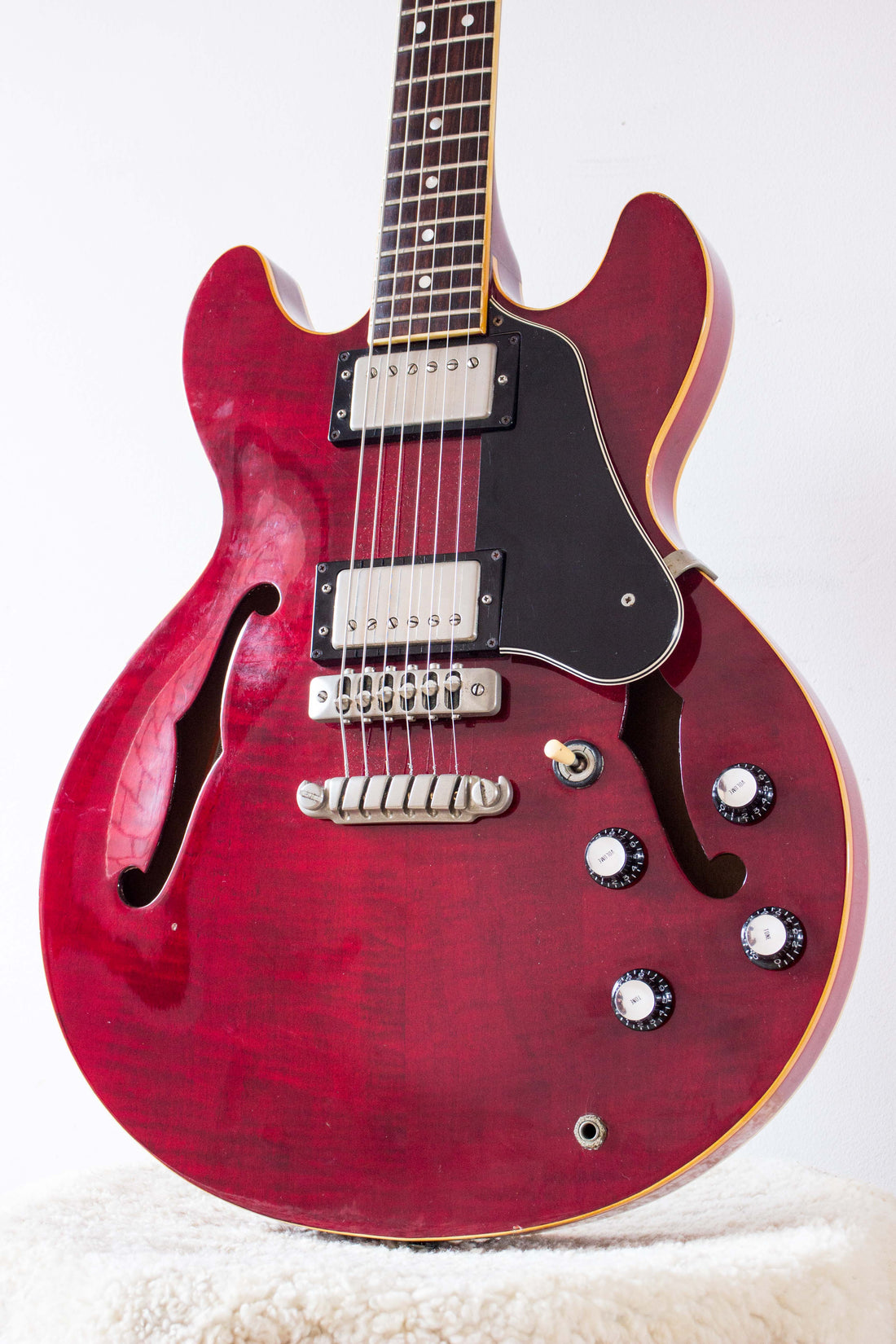 Greco Super View SV-600 Semi-Hollow Wine Red 1979