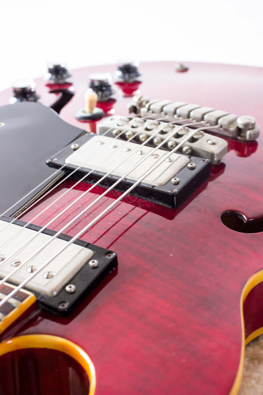 Greco Super View SV-600 Semi-Hollow Wine Red 1979