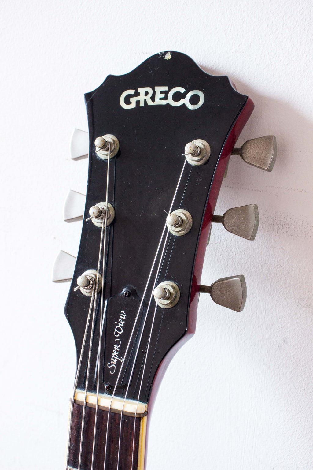 Greco Super View SV-600 Semi-Hollow Wine Red 1979