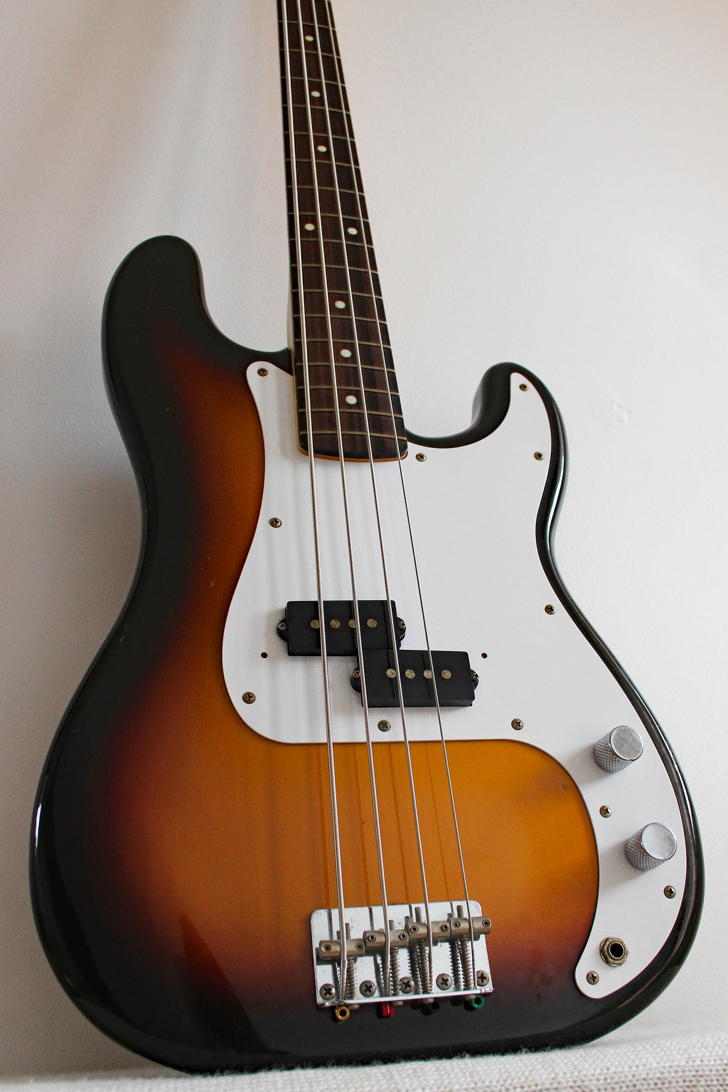 Used Squier MIJ Precision Bass Silver Series Sunburst 1991/2