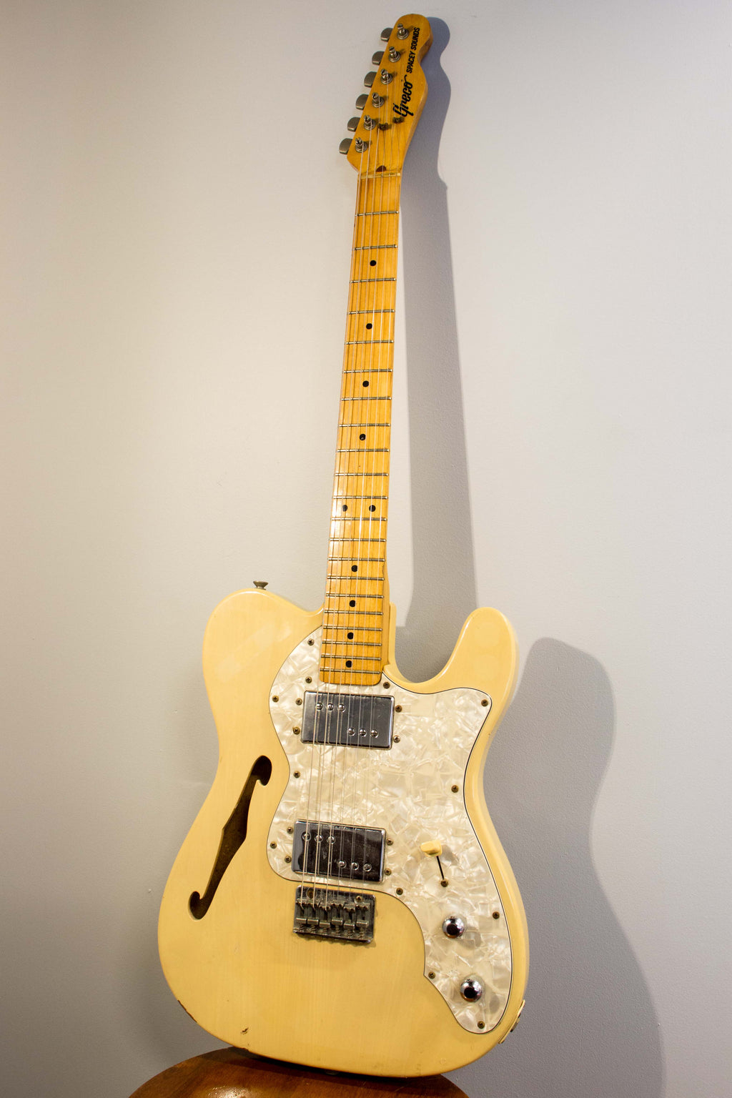 Greco Spacey Sounds TE500 Thinline Tele Style Blonde 1977