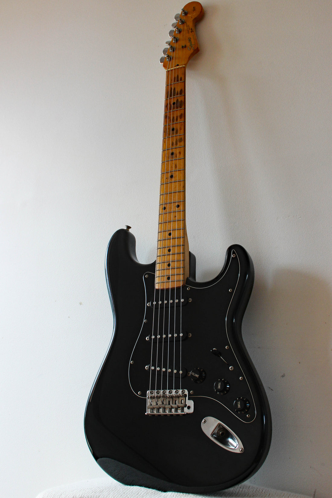 Used Squier Stratocaster Silver Series Black SST33 1992/93