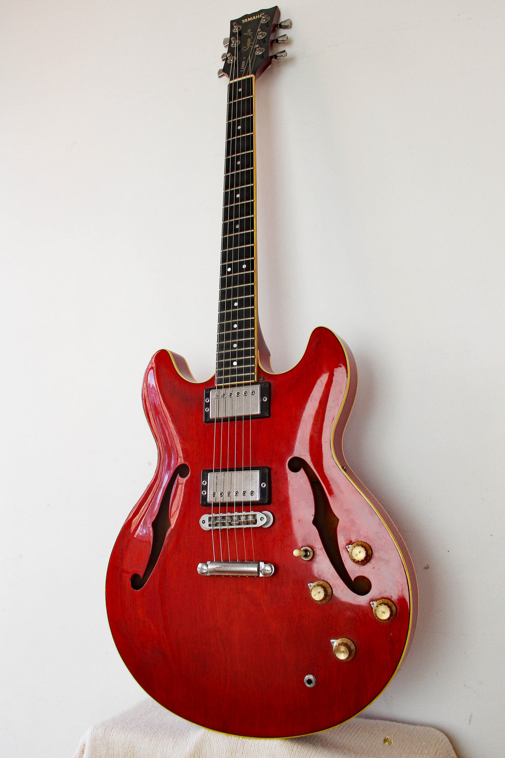 Used Yamaha SA1000 Super Axe Semi-Hollow Transparent Red 1979