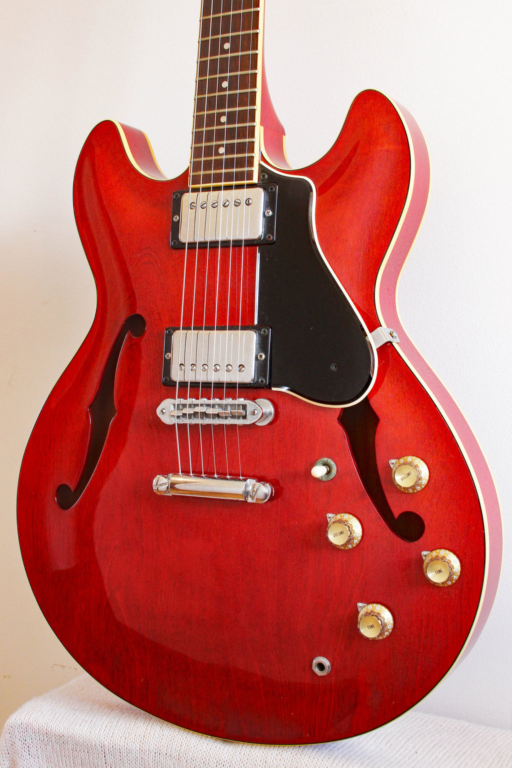 Used Yamaha SA700 Super Axe Semi-Hollow Transparent Red 1979