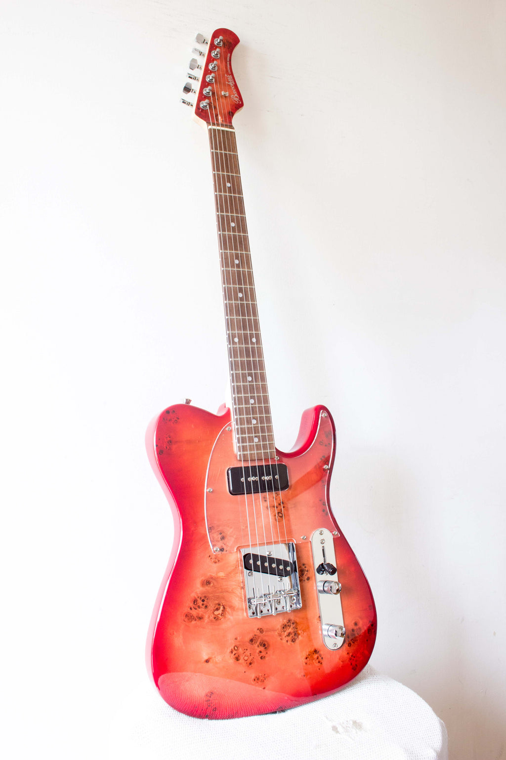 Bacchus Universe Series Tactics-BP Tele Style Red Burst 2017