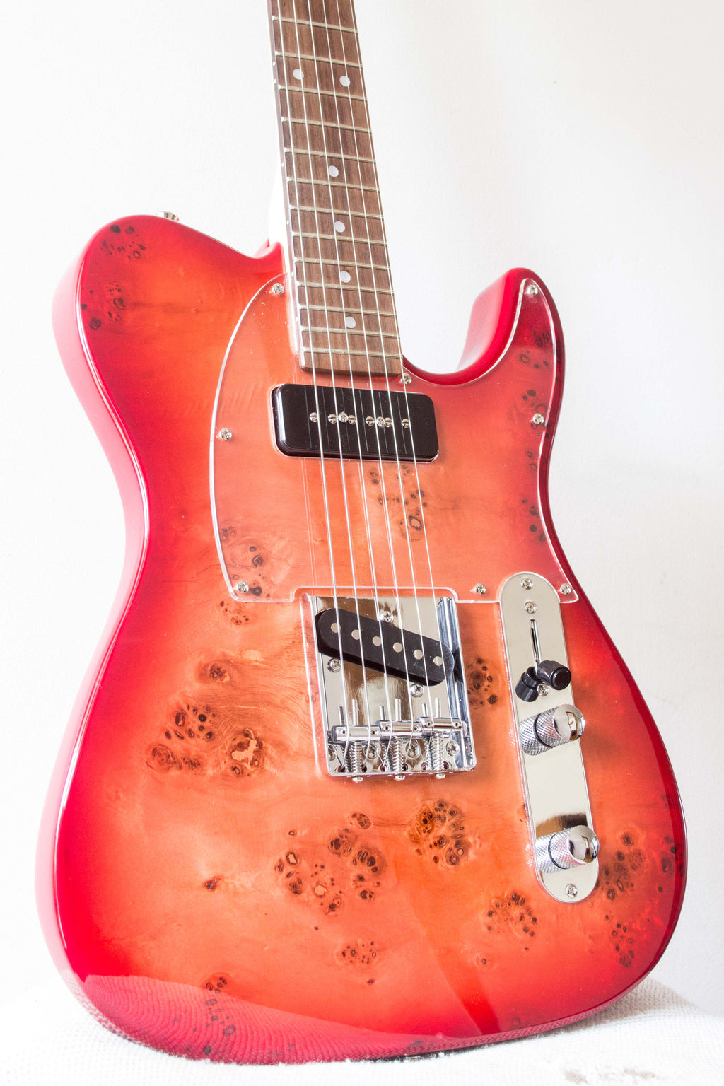 Bacchus Universe Series Tactics-BP Tele Style Red Burst 2017