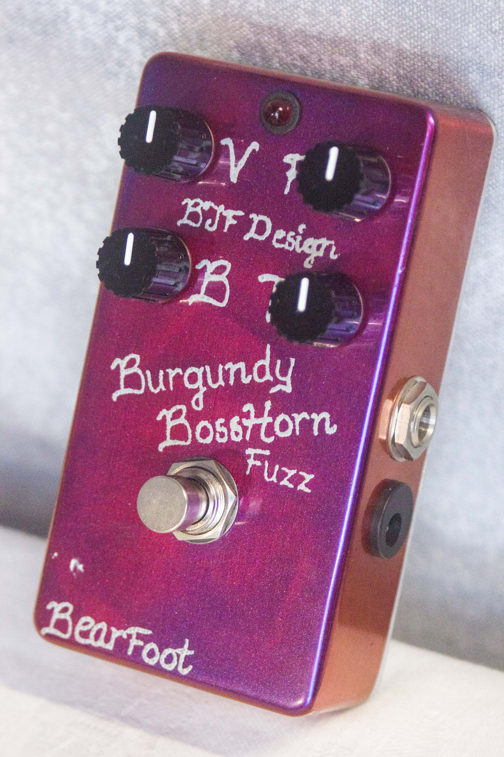 Bearfoot FX Burgundy BossHorn Fuzz Pedal