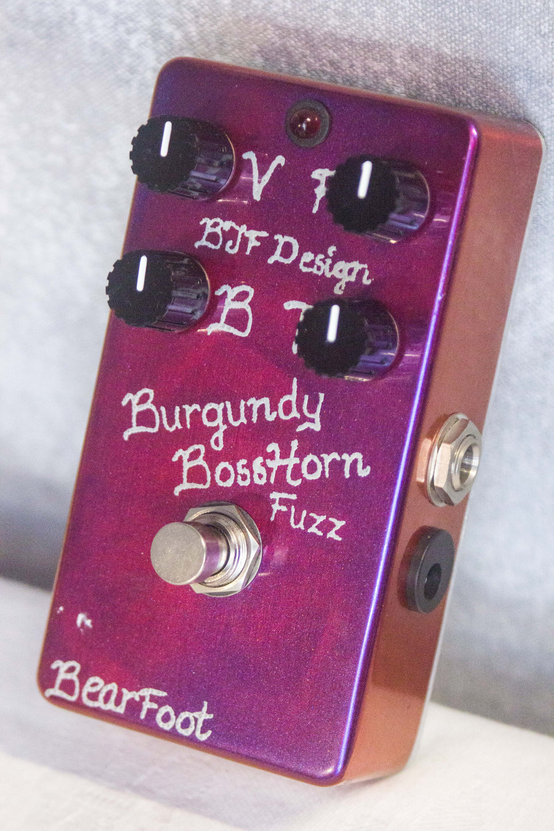 Bearfoot FX Burgundy BossHorn Fuzz Pedal