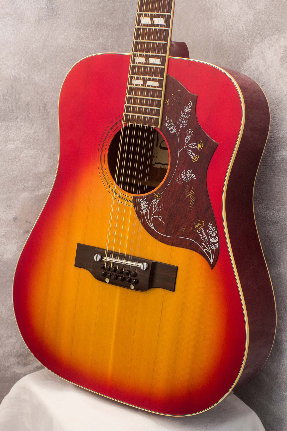 Cimar 370-12 Hummingbird Style 12-String Acoustic Cherry Burst 1976