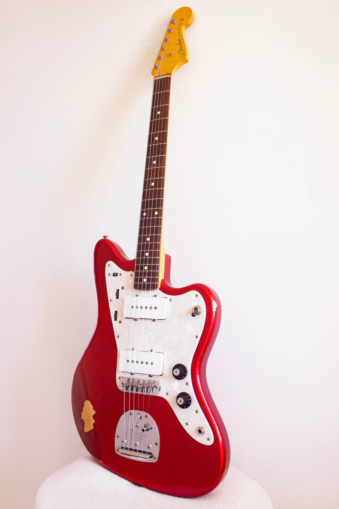 Fender Jazzmaster Worn Candy Apple Red 1999-02