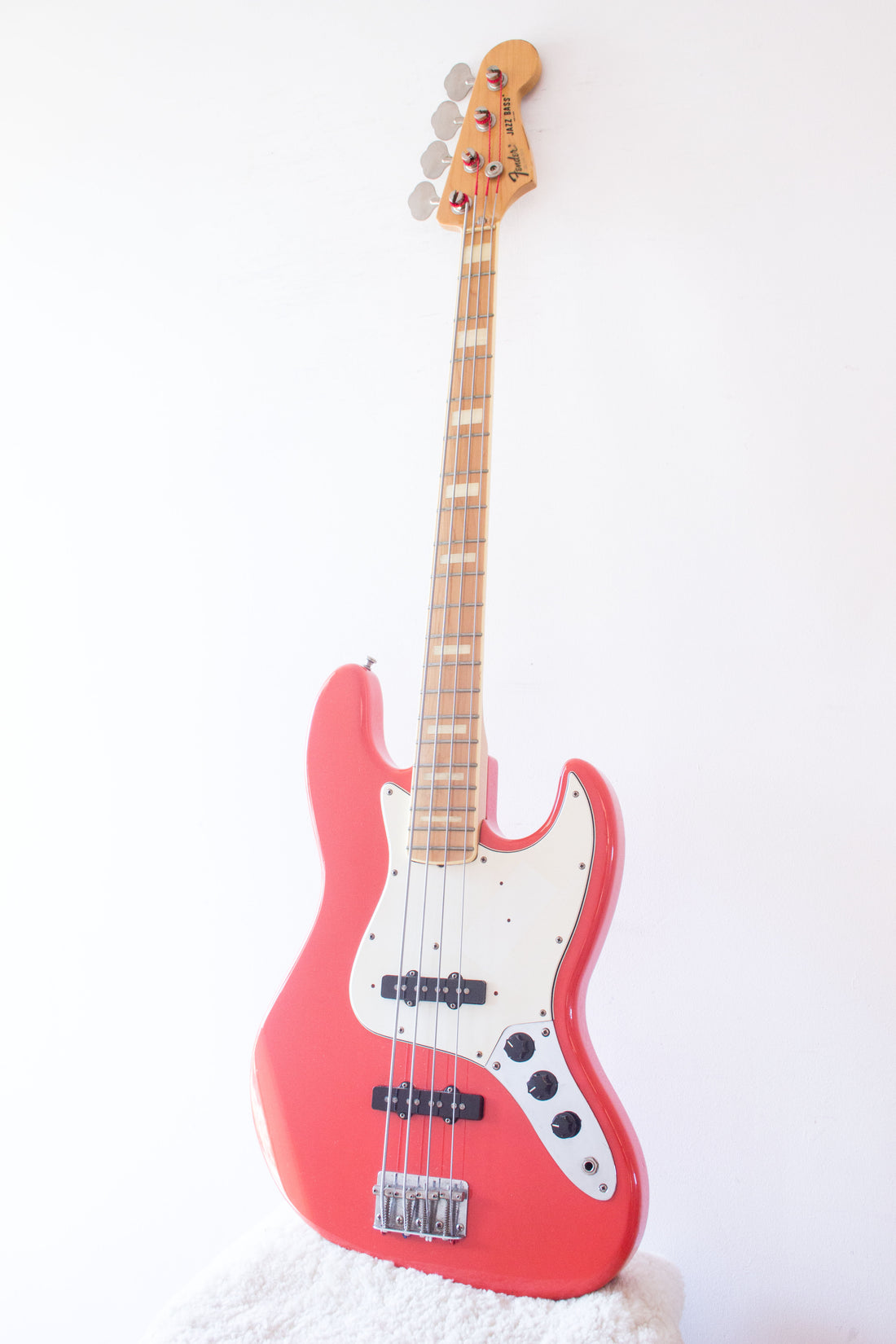 Fender Japan '75 Reissue Jazz Bass JB75-90US Fiesta Red 1997-00