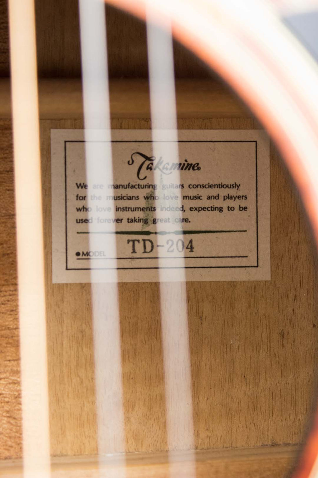 Takamine TD-204 Dreadnought 1987