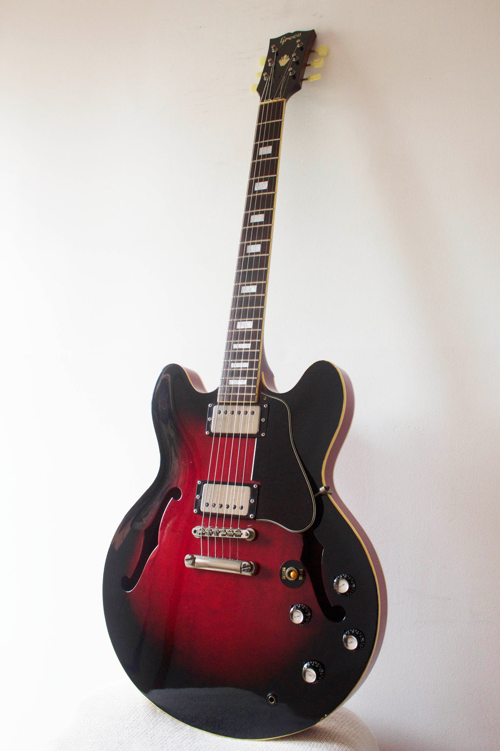 Greco SA-75 Semi-Hollow Cherry Fade 1990