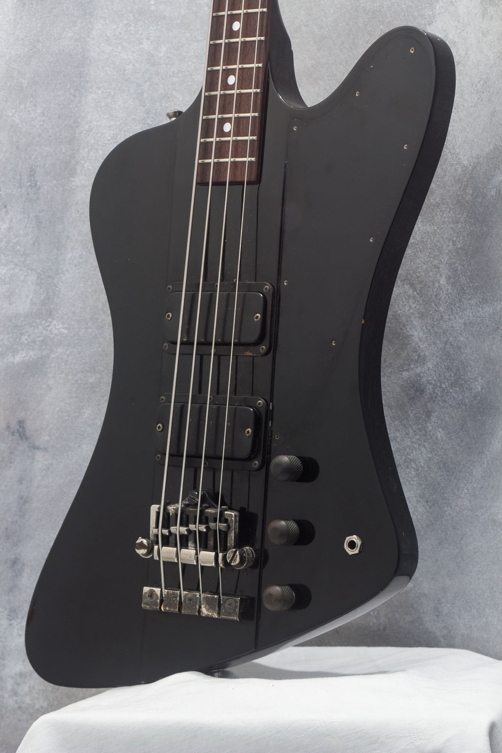 Greco TBR75 T-Bird-Style Bass Black 1990