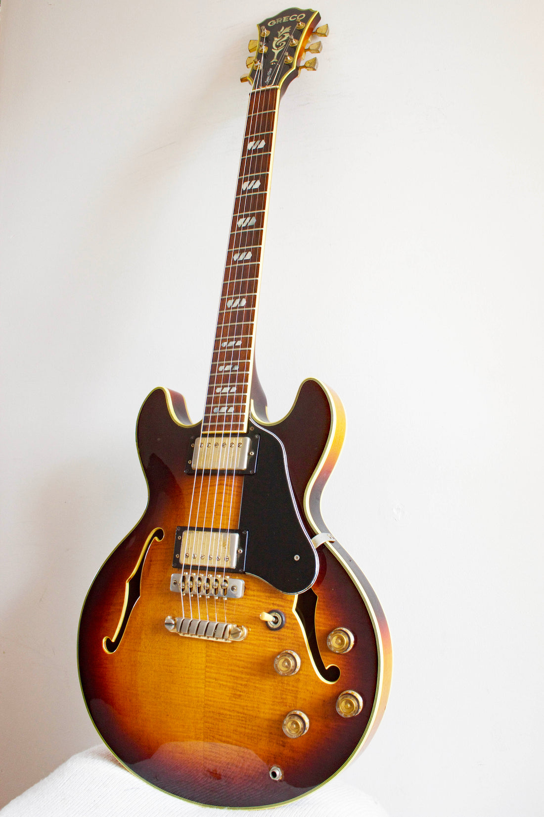 Greco Super View SV-800 Semi-Hollow Brown Sunburst 1979