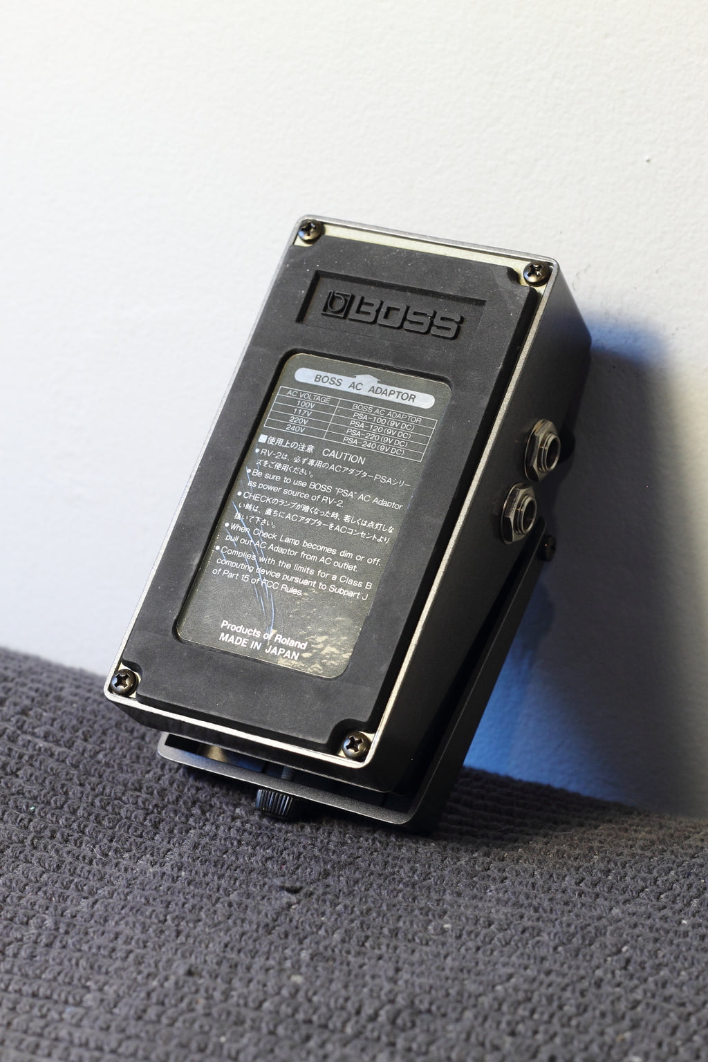 Boss RV-2 Digital Reverb Pedal MIJ 1987