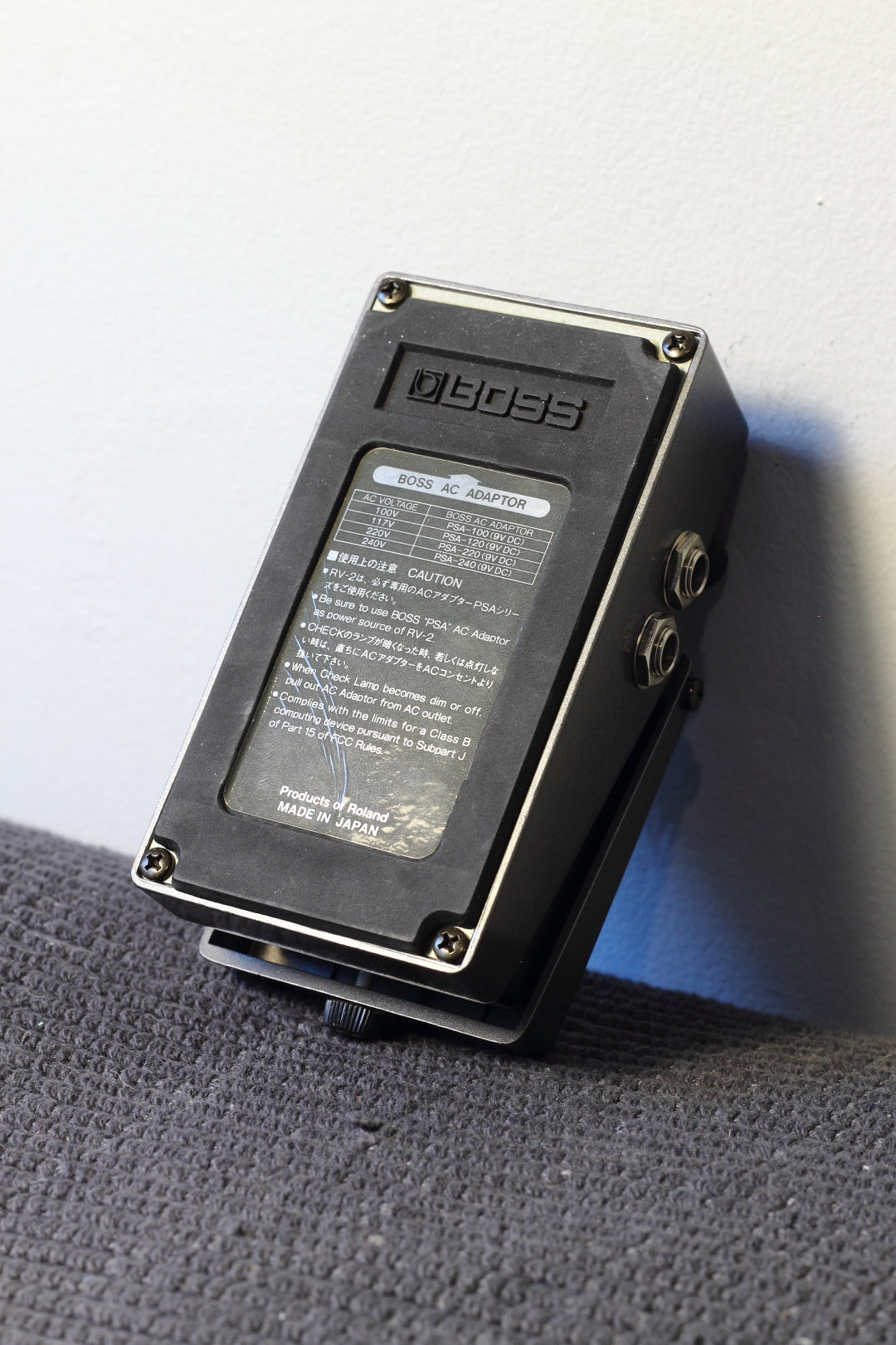 Boss RV-2 Digital Reverb Pedal MIJ 1987